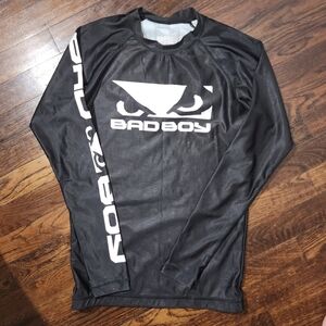 Rash Guard Bad Boy Black Graphic Long Sleeve Shirt